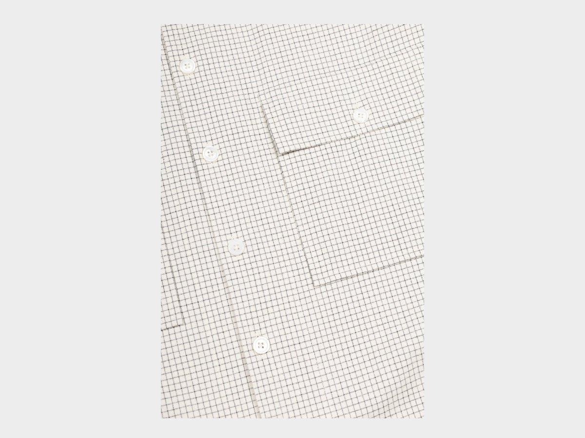 Evan Kinori Big Shirt Cotton Gridcloth