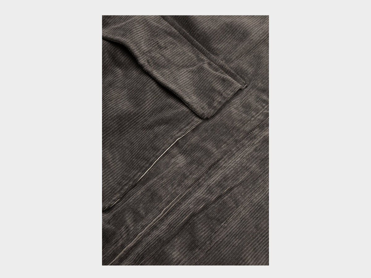 Evan Kinori Zip Jacket Two Carbon Dyed Corduroy