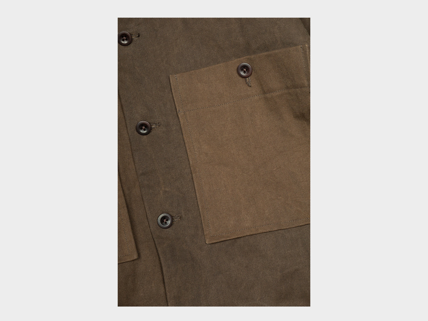 Evan Kinori Field Shirt Two Sumi Cotton / Washi Canvas