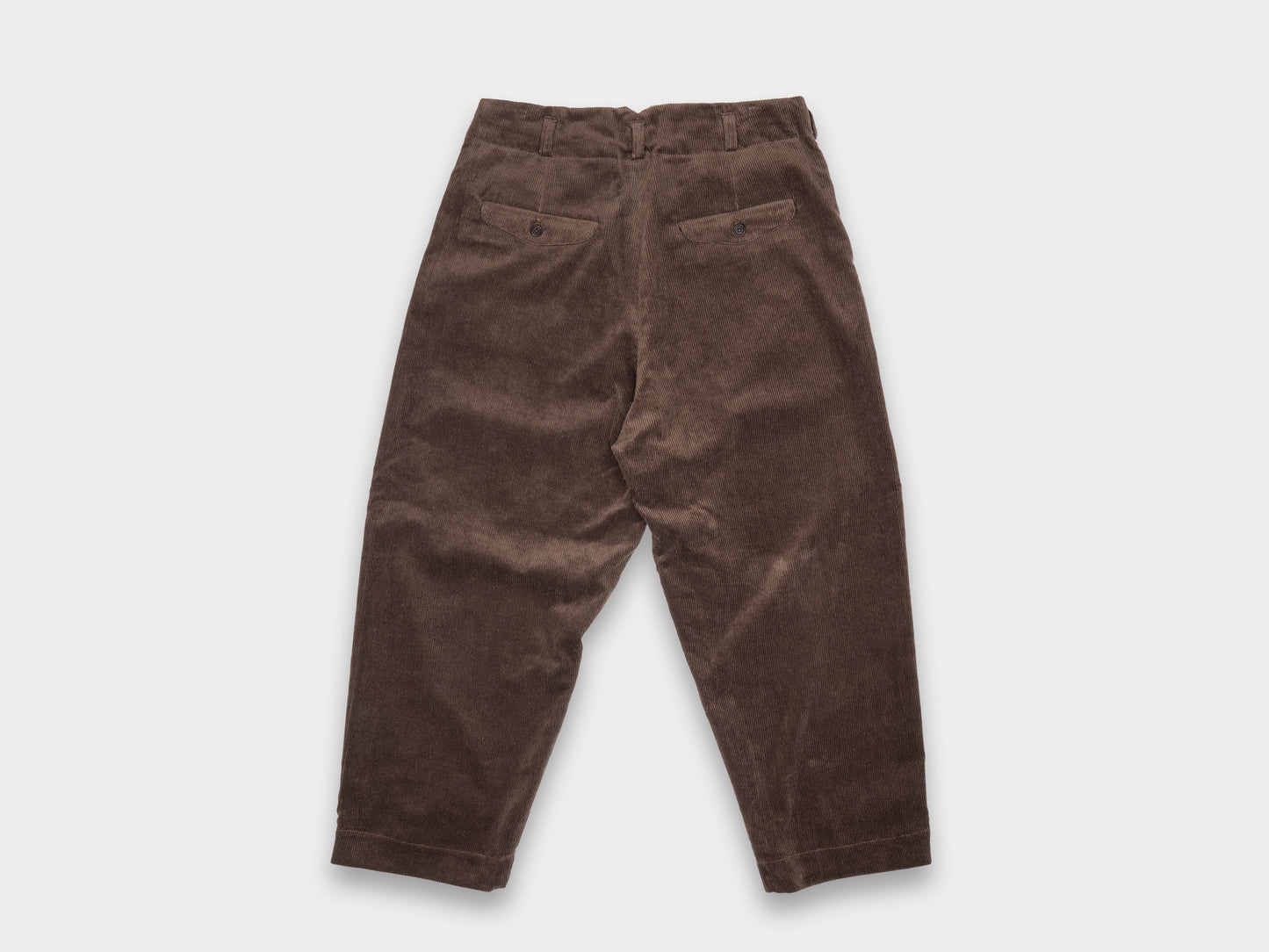 Evan Kinori Two Pleat Pant Sumi Ink Corduroy