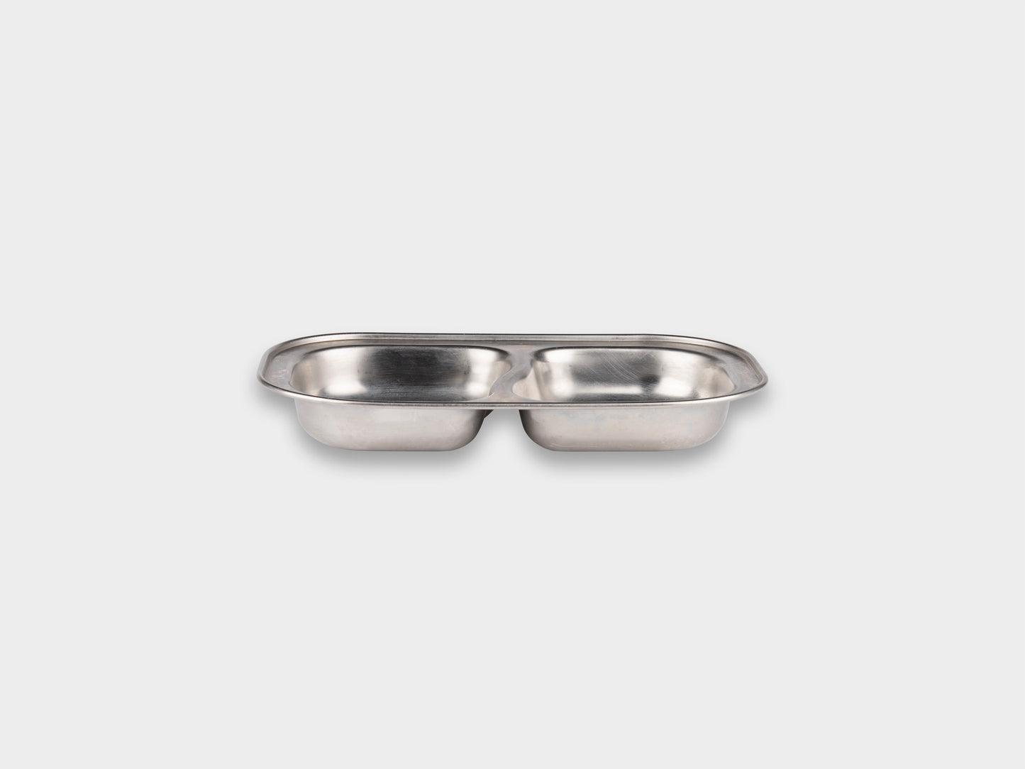 KM Stainless 2-Banchan Plate Used