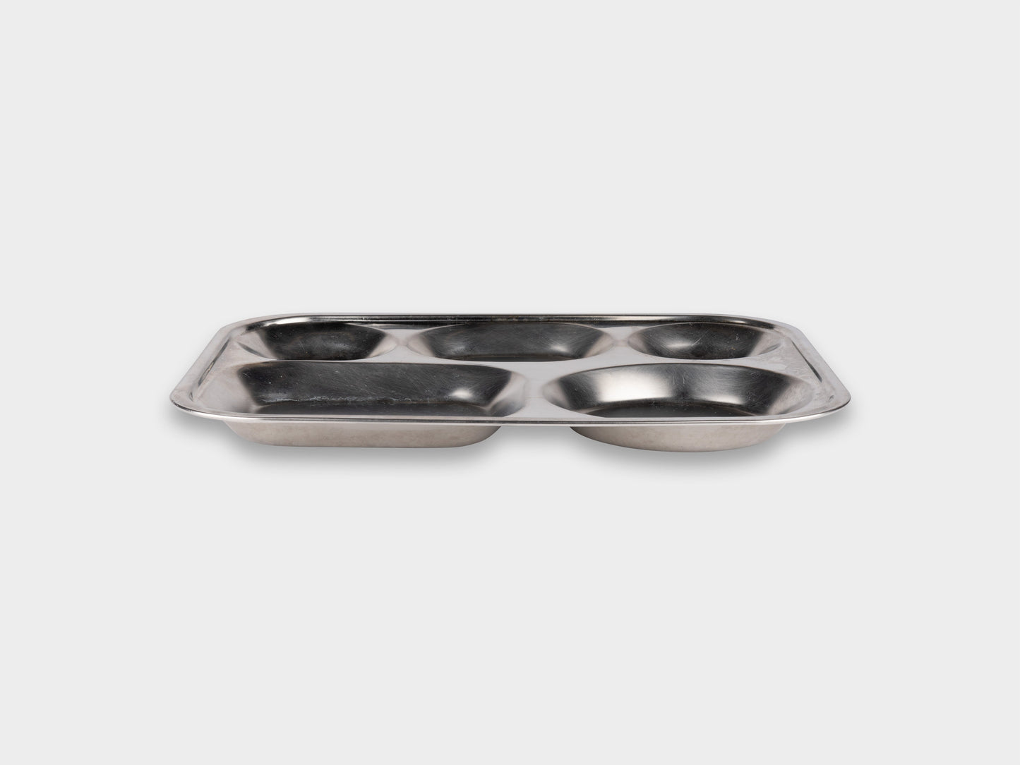 KM Stainless Kids Plate Used
