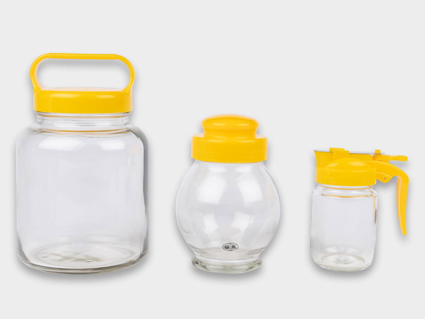 Okawa Glass Server Bottle Yellow