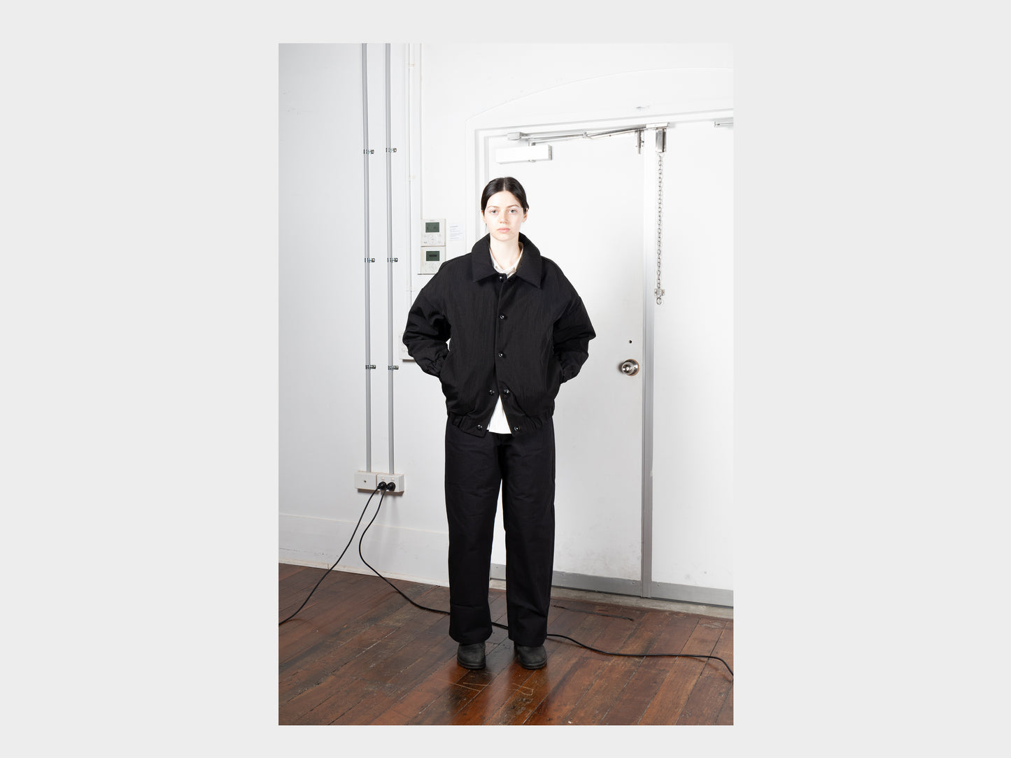R0D3 "Down Blouson" Black Nylon