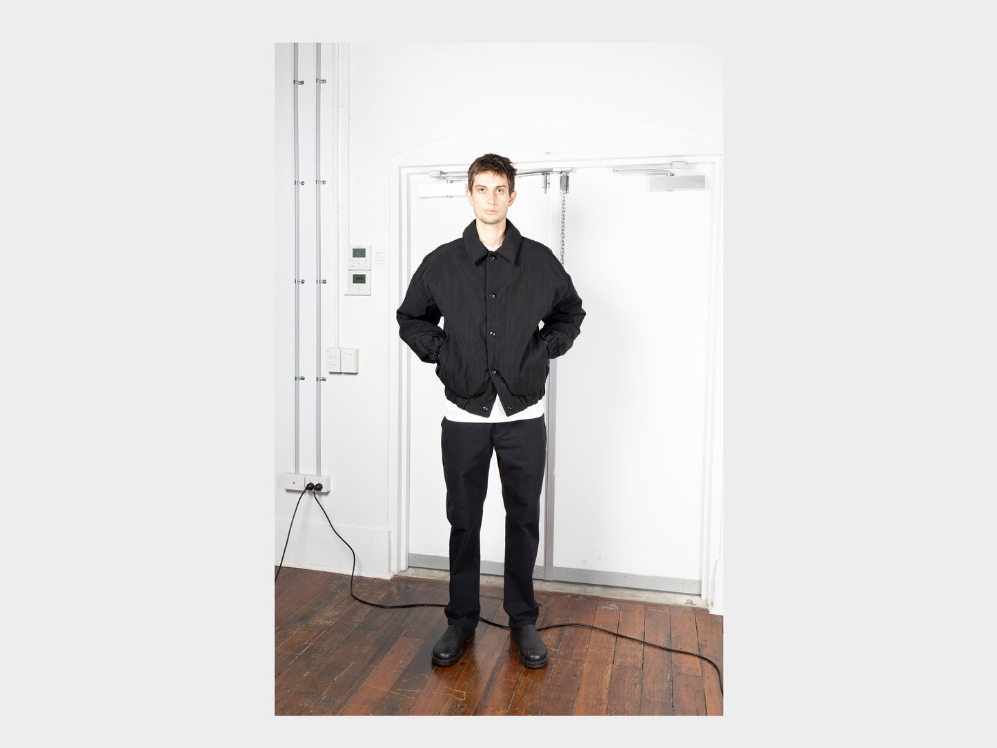 R0D3 "Down Blouson" Black Nylon