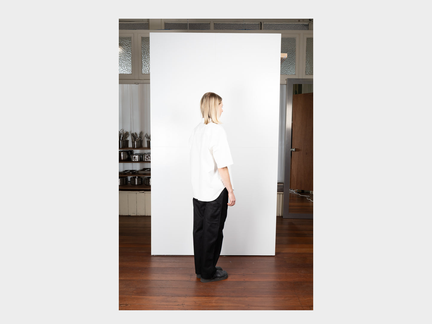 R0S9 "S/S Weather Shirt" White Weather