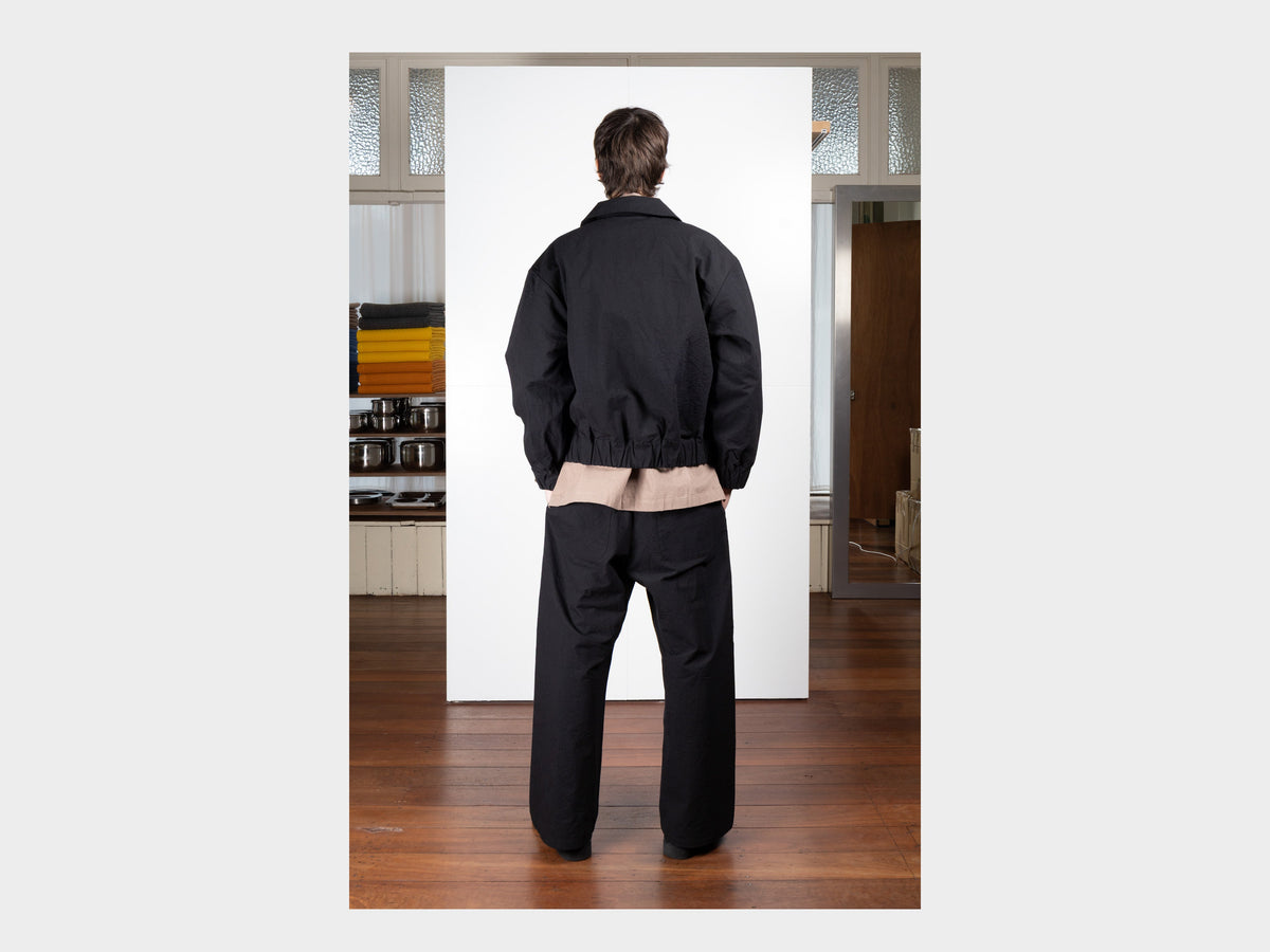 R21P5 "Solid Pants" Black Wool