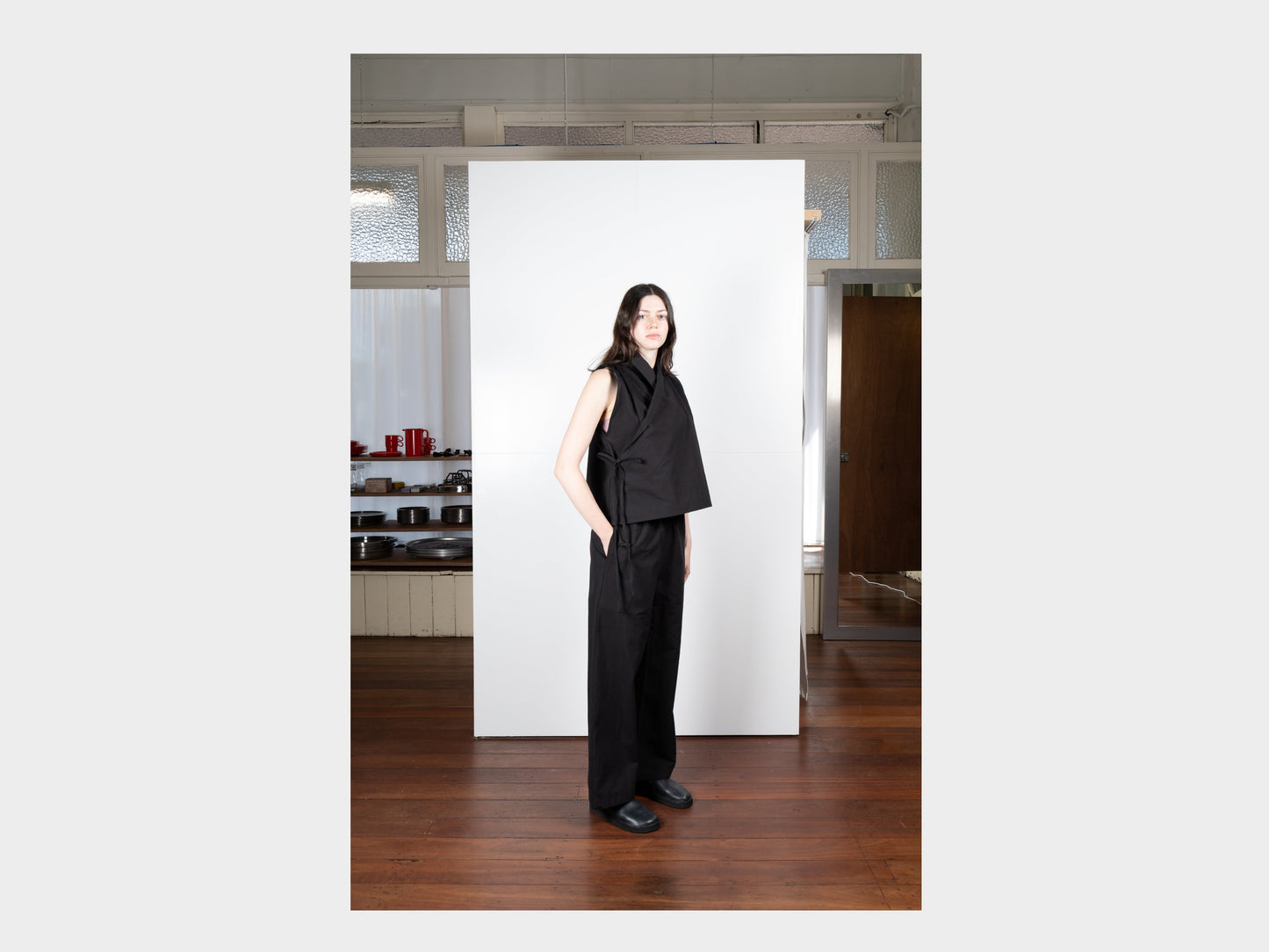 W-R0S8 "Jeogori Shirt" Black Weather