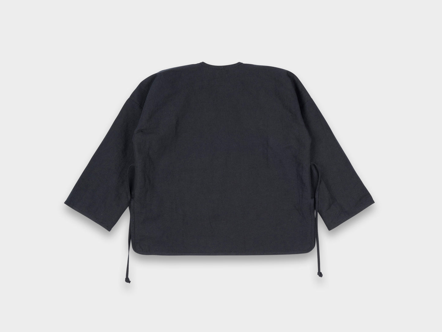 W-R18S7 "Cross Cardigan" Black Bamboo