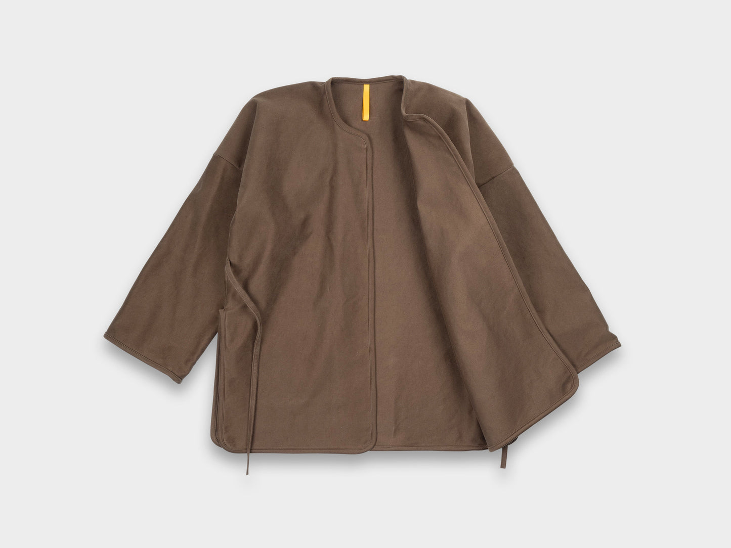 W-R19S7 "Long Cross Cardigan" Timber Moleskin