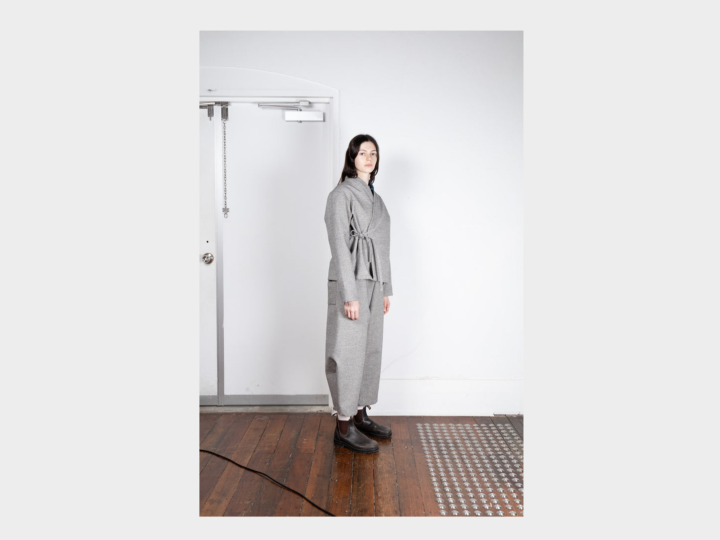 W-R19S8 "Jeogori Jacket" Stone Twill