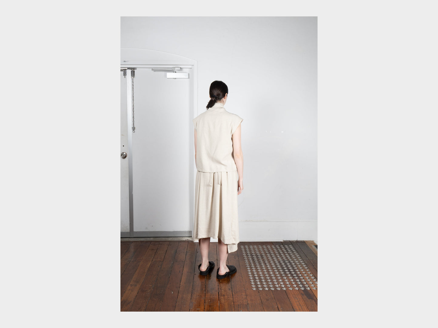 W-R20S5 "Zip Tank" Sand Grosgrain