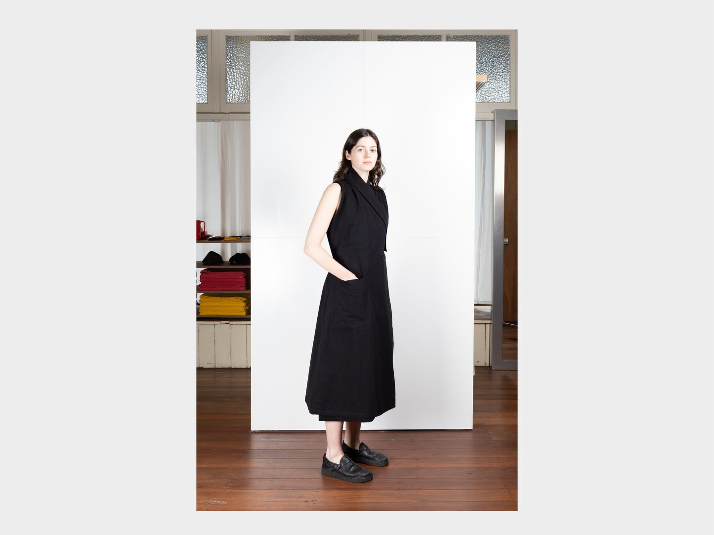 W-R0A8 "Jeogori Dress" Black Wash