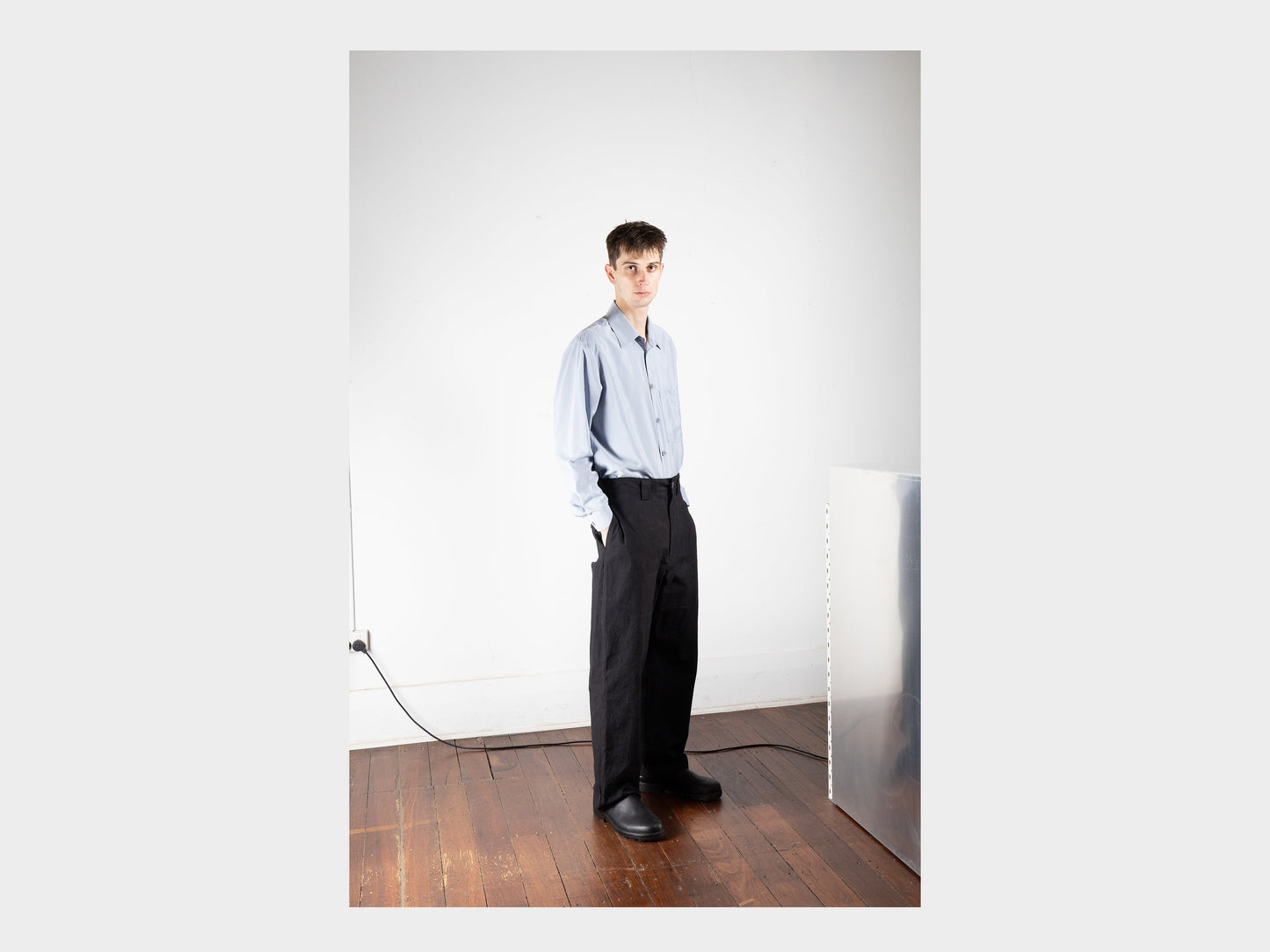 R16Y6 "Suit Pants" Black Wax