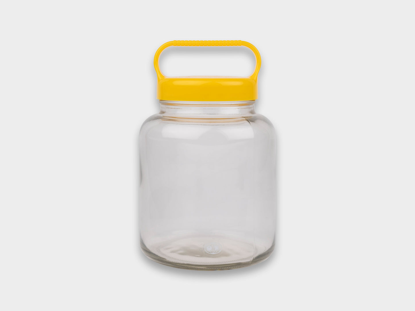 Okawa Glass Tesage Bottle Yellow