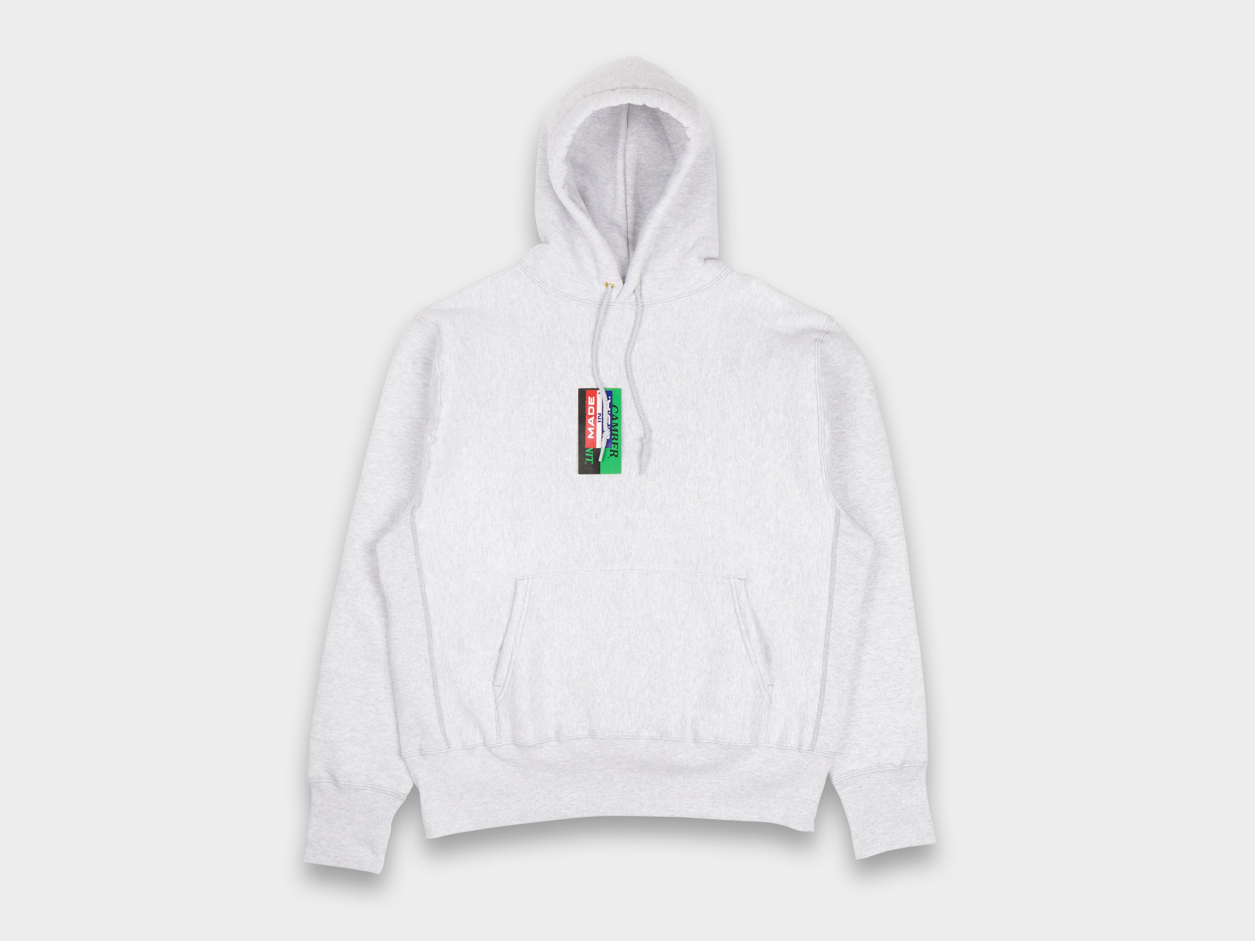 Camber Cross-Knit Hooded Pullover Grey