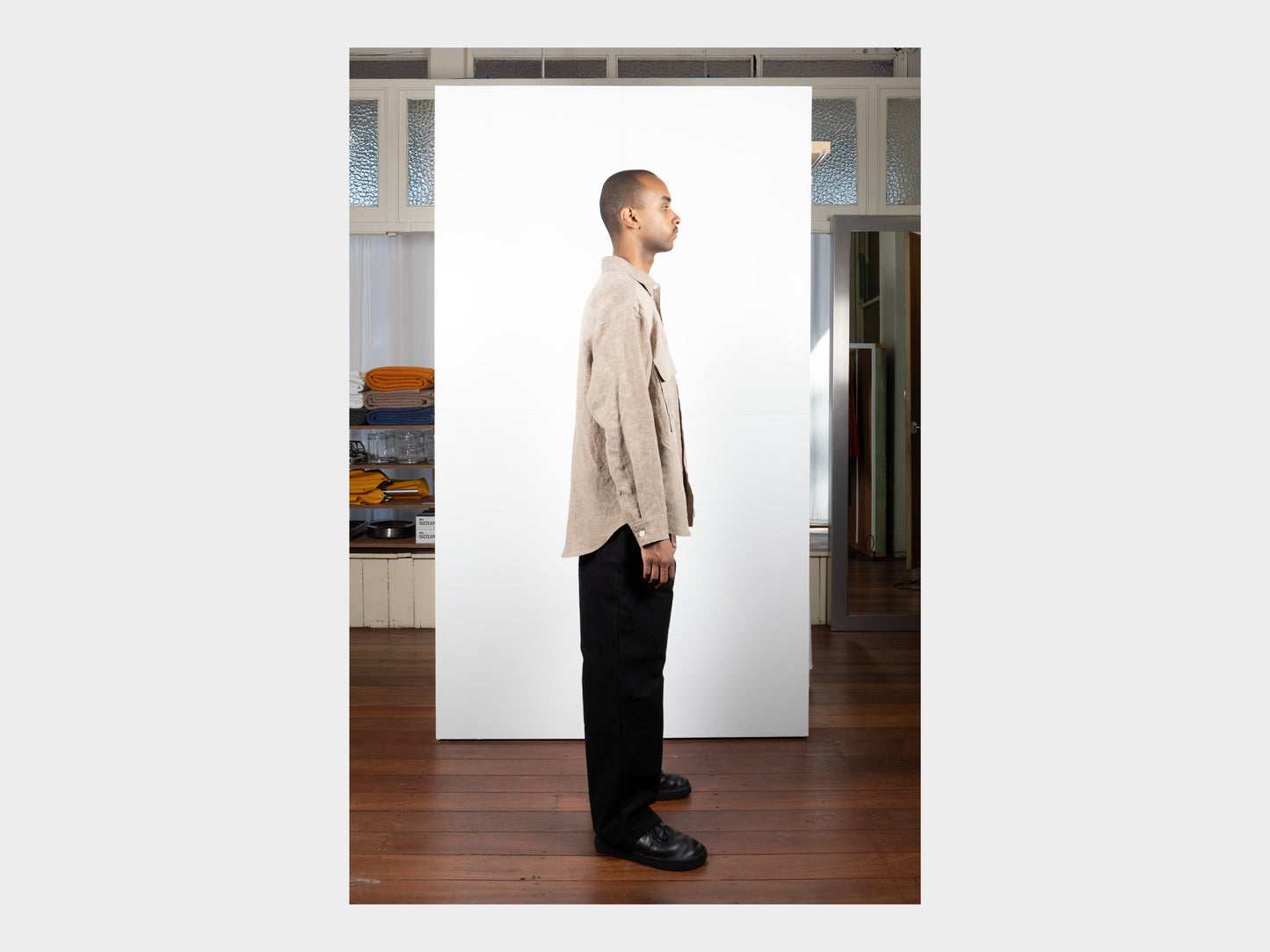 Evan Kinori Big Shirt Cold Dyed Hemp