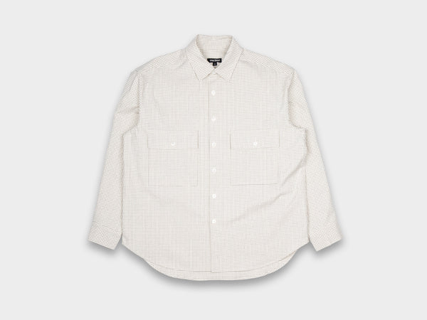 Evan Kinori Big Shirt Cotton Gridcloth