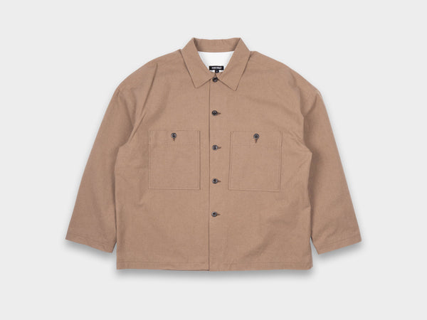 Evan Kinori Field Shirt Two Foxfibre Brown / Iron