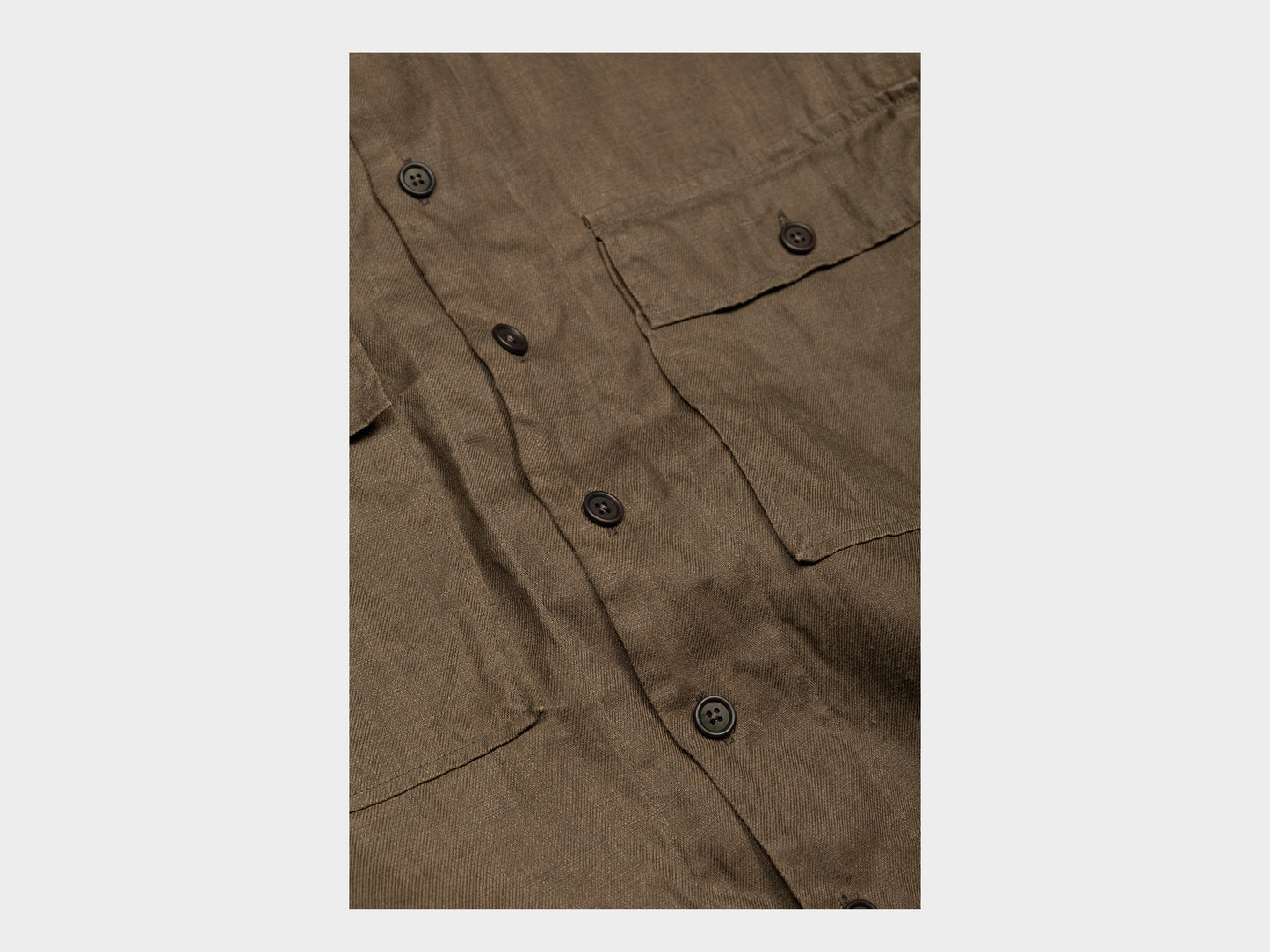 Evan Kinori Big Shirt Sumi Ink Hemp Twill