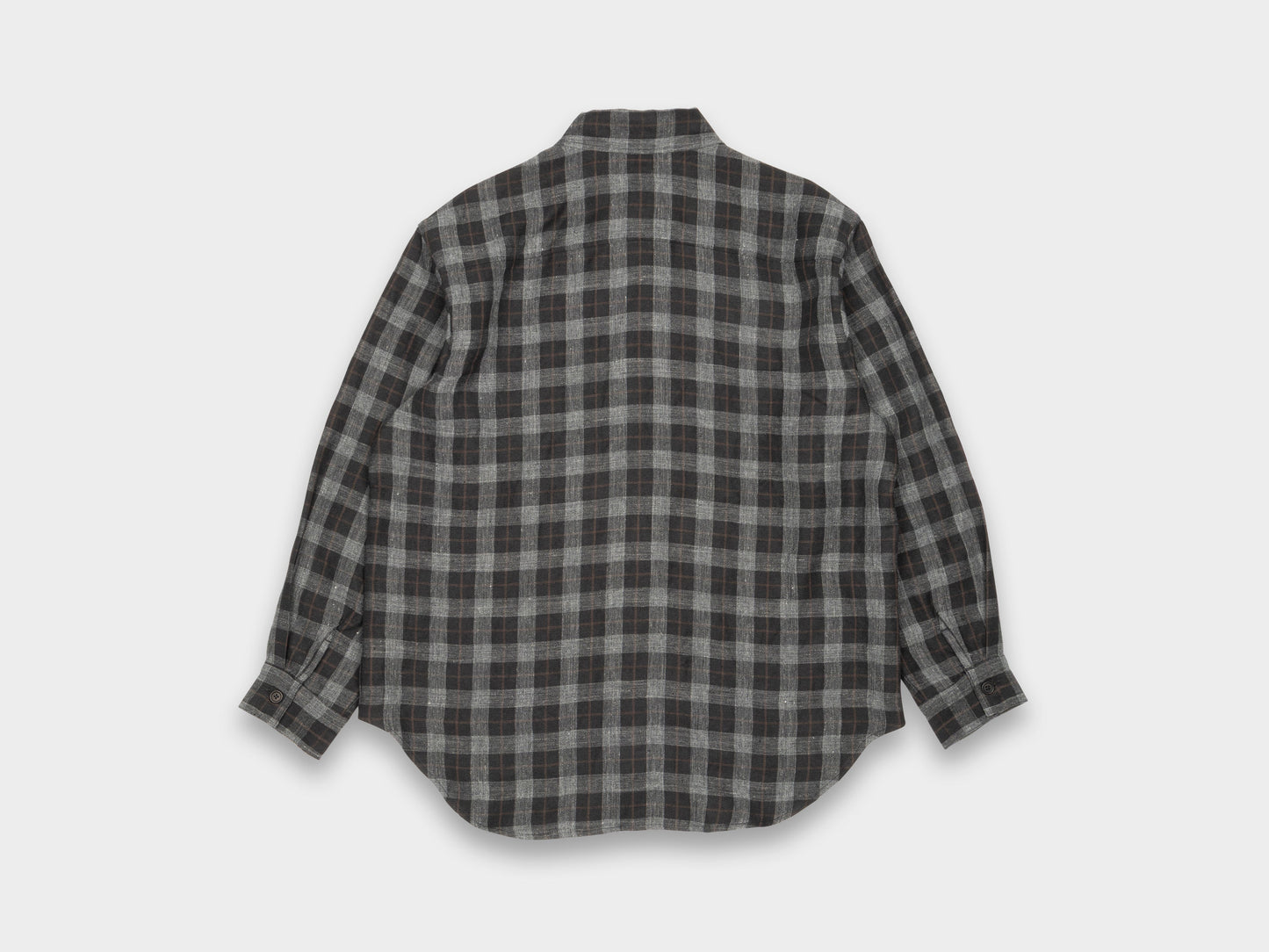 Evan Kinori Big Shirt Yarn Dyed Linen Check
