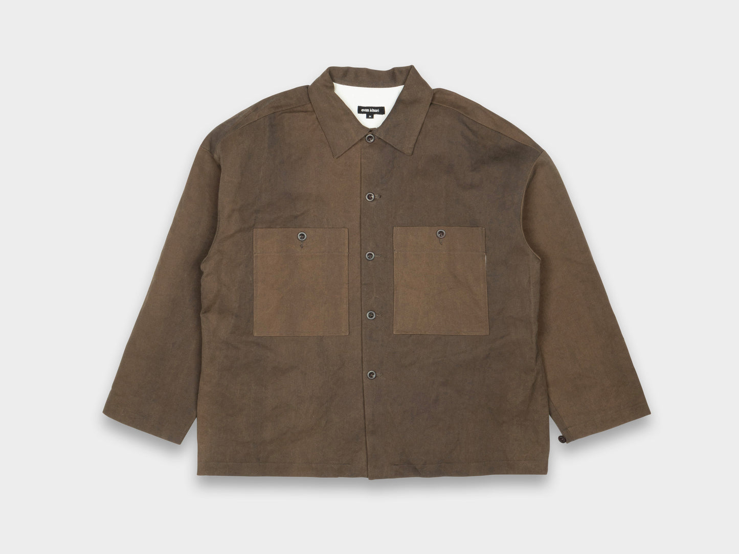 Evan Kinori Field Shirt Two Sumi Cotton / Washi Canvas