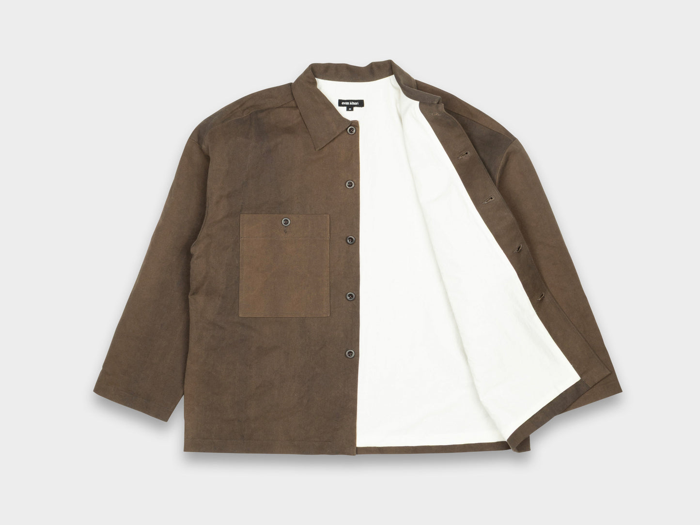 Evan Kinori Field Shirt Two Sumi Cotton / Washi Canvas