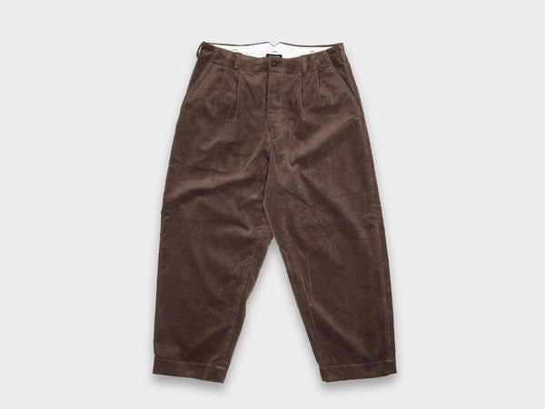 Evan Kinori Two Pleat Pant Sumi Ink Corduroy