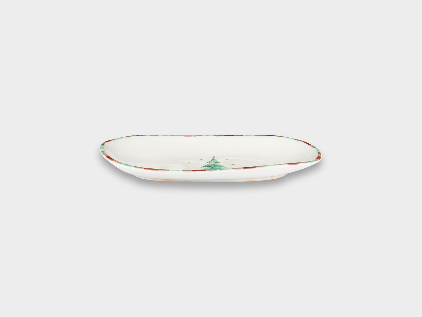 Furukawa Shozo Oval Plate Pine Tree