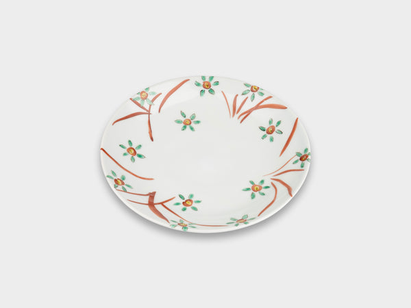 Furukawa Shozo Tatara Round Plate Flowers