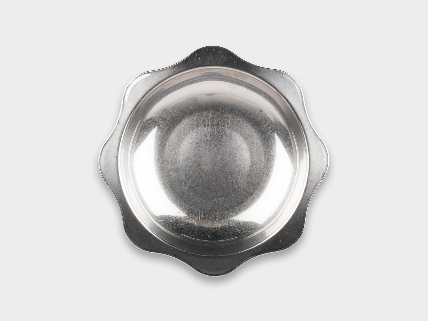 KM Stainless Flower Dish Used