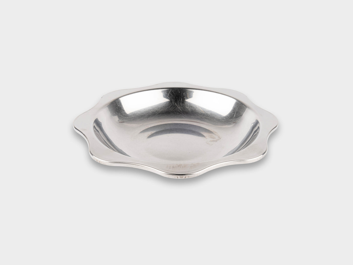 KM Stainless Flower Dish Used