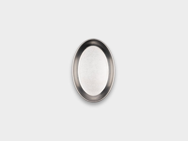 KM Stainless Oval Dish Used