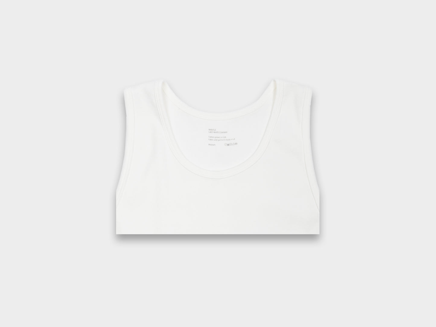 LWT0 "Singlet 2P" White Rib