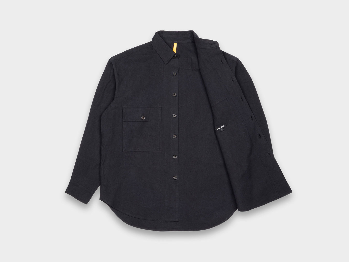 Evan Kinori Big Shirt MAN–TLE Black Wash