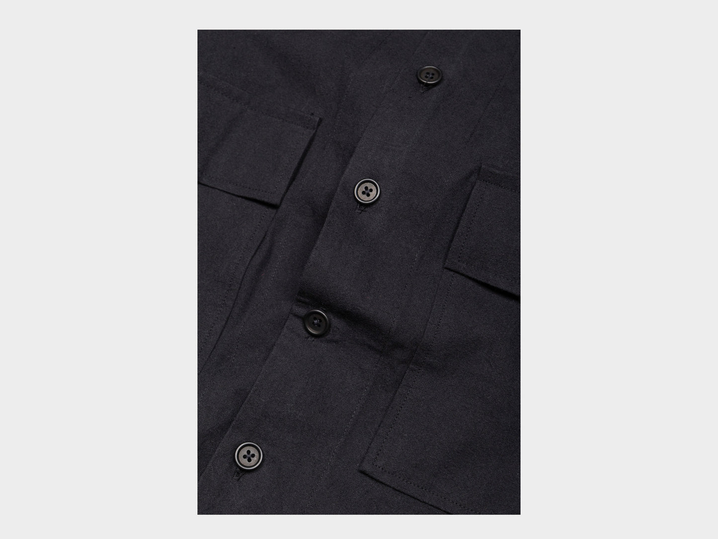 Evan Kinori Big Shirt MAN–TLE Black Wash