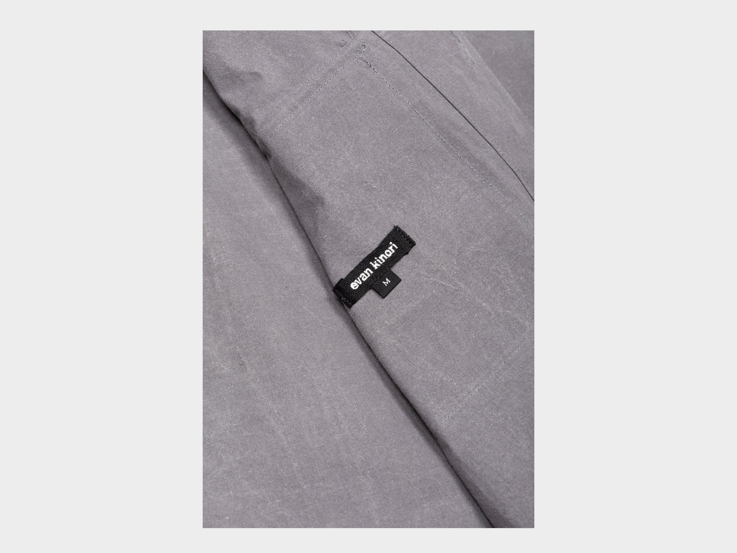 Evan Kinori Big Shirt MAN–TLE Stone Wax