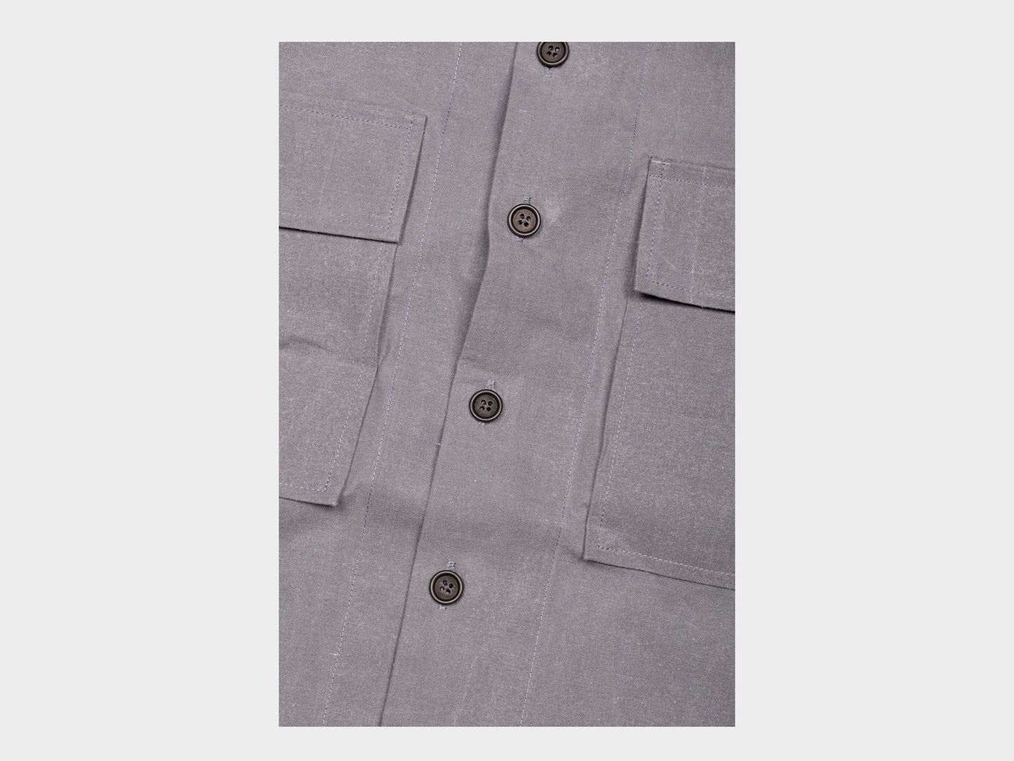 Evan Kinori Big Shirt MAN–TLE Stone Wax