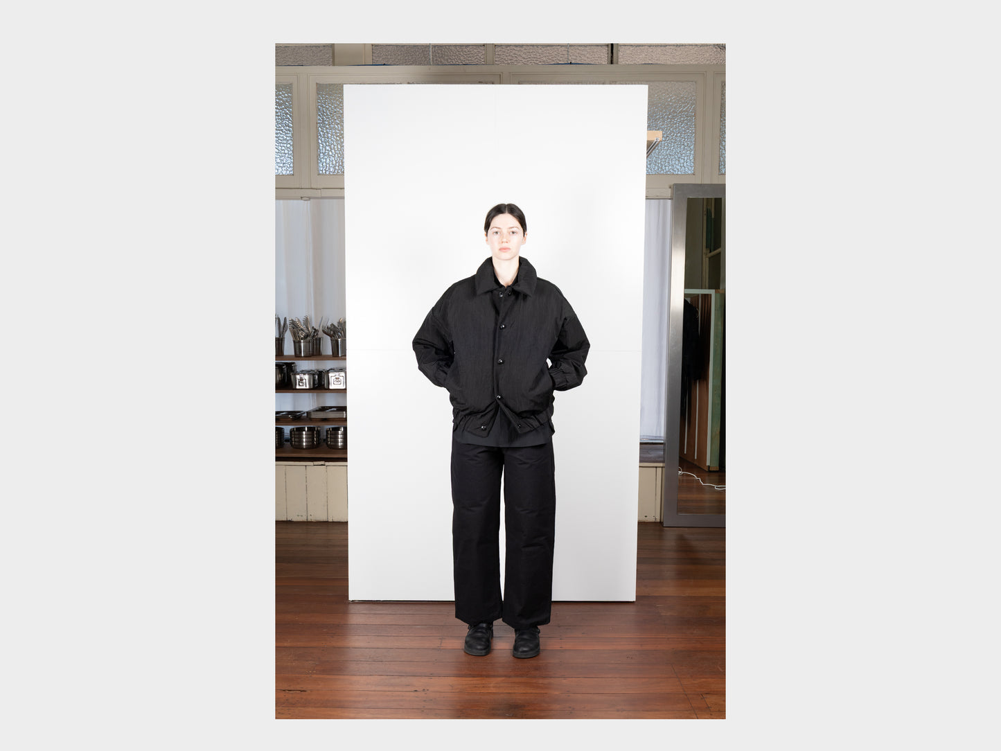 R0D3 "Down Blouson" Black Nylon