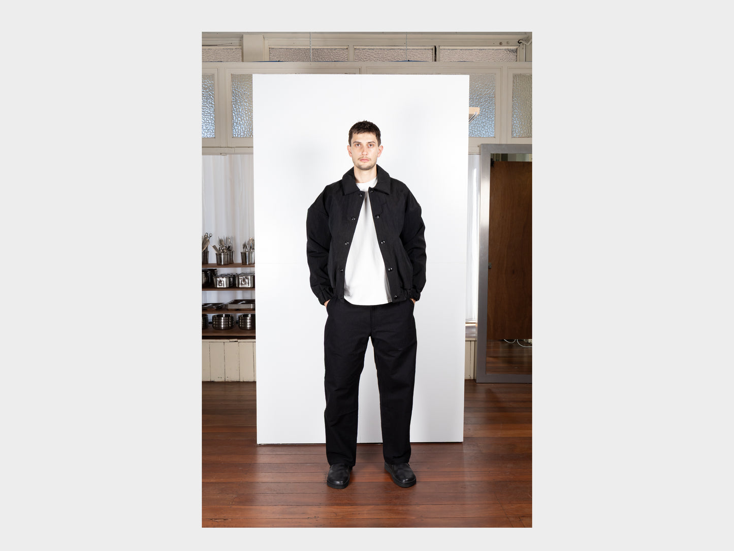 R0D3 "Down Blouson" Black Nylon