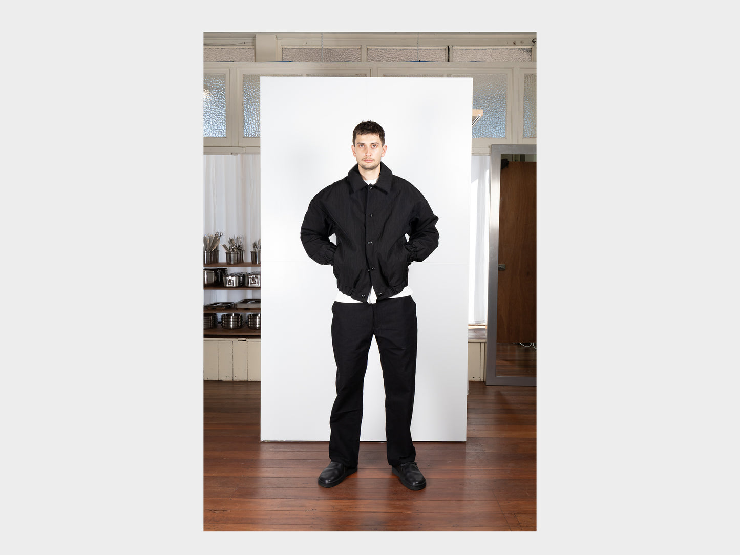 R0D3 "Down Blouson" Black Nylon