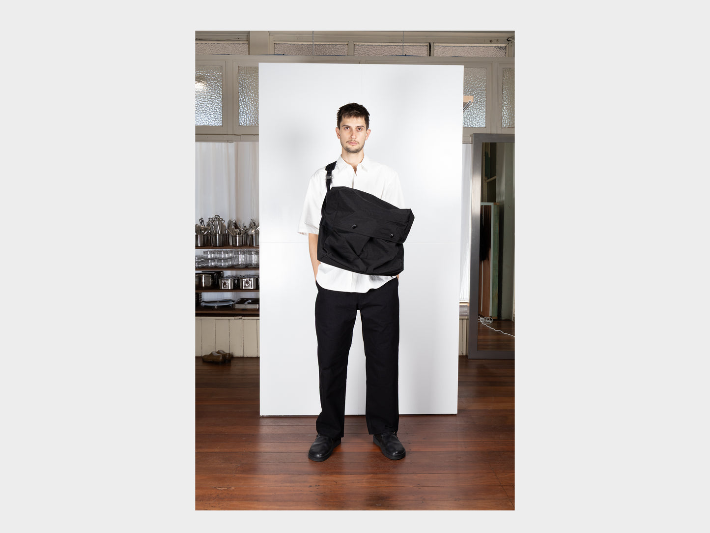 R0G2 "Snap Messenger" Black Nylon