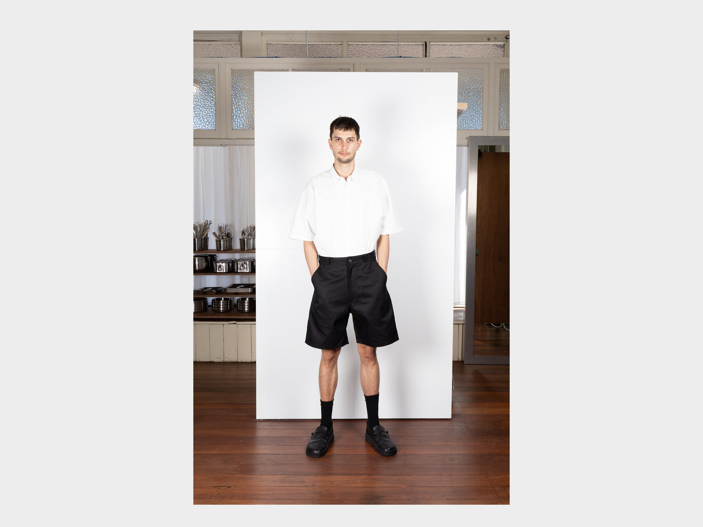 R0J7 "Jebok Shorts" Black Work