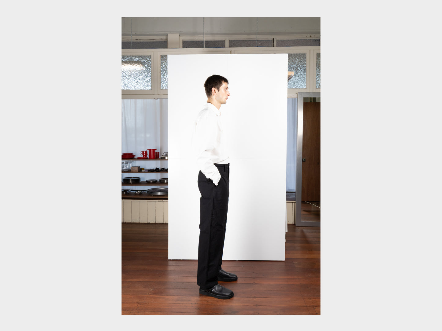 R0P4 "Wide Pants" Black Wax