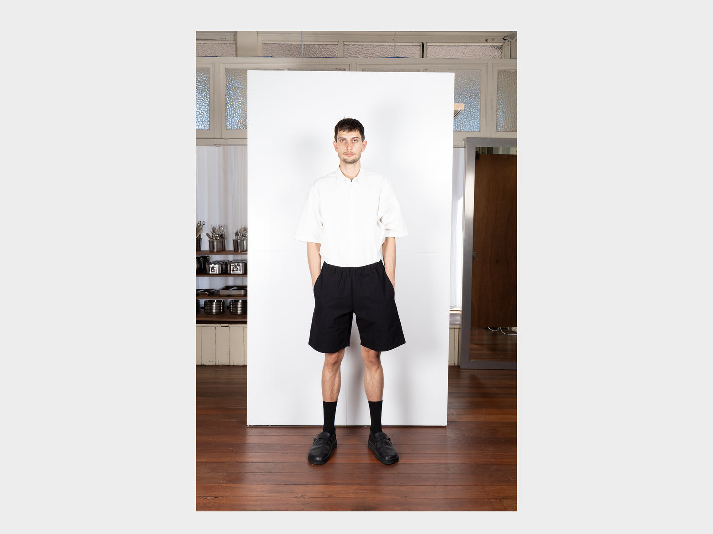 R0P7 "Easy Shorts" Black Wash