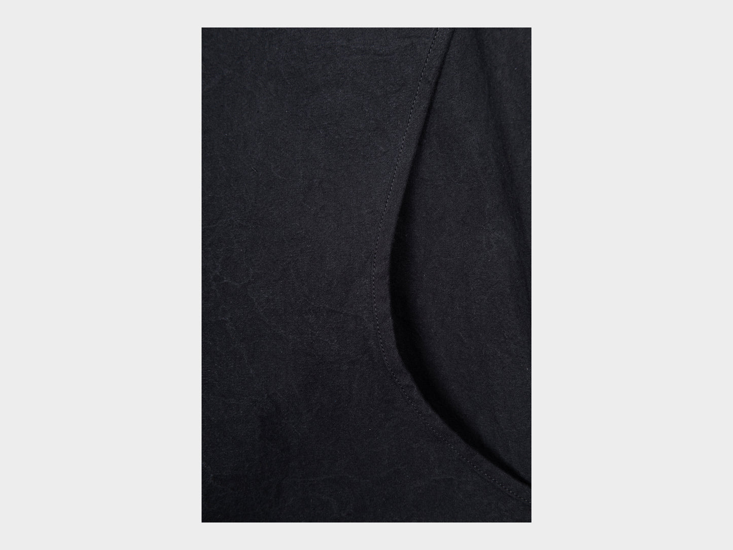 R0S3 "Scoop Shirt" Black Wax