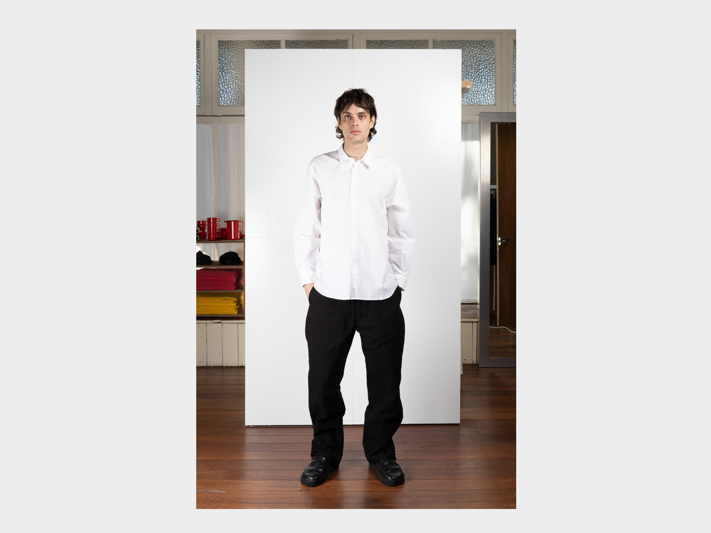 R0S8 "Weather Shirt" Double White Cordlane