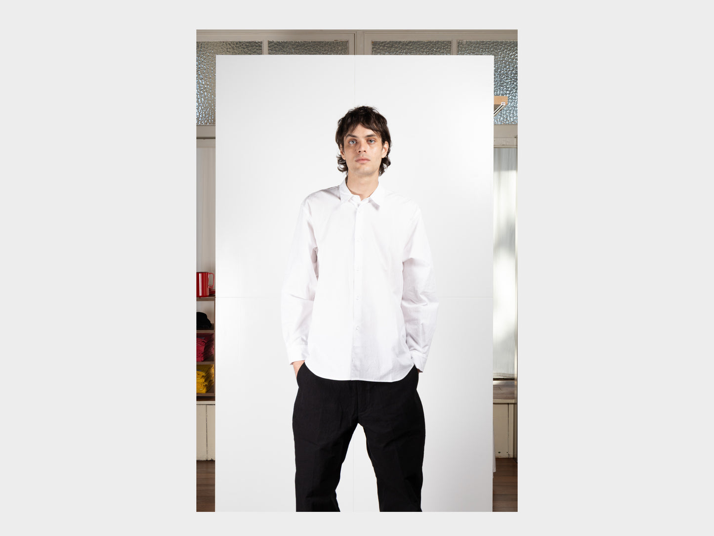 R0S8 "Weather Shirt" Double White Cordlane