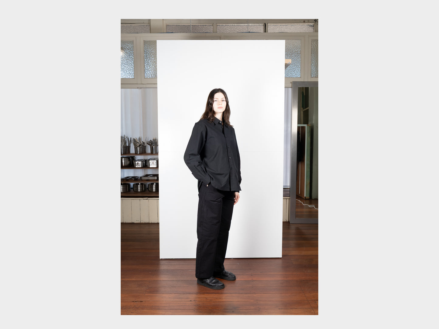 R0S8 "Weather Shirt" Black Weather