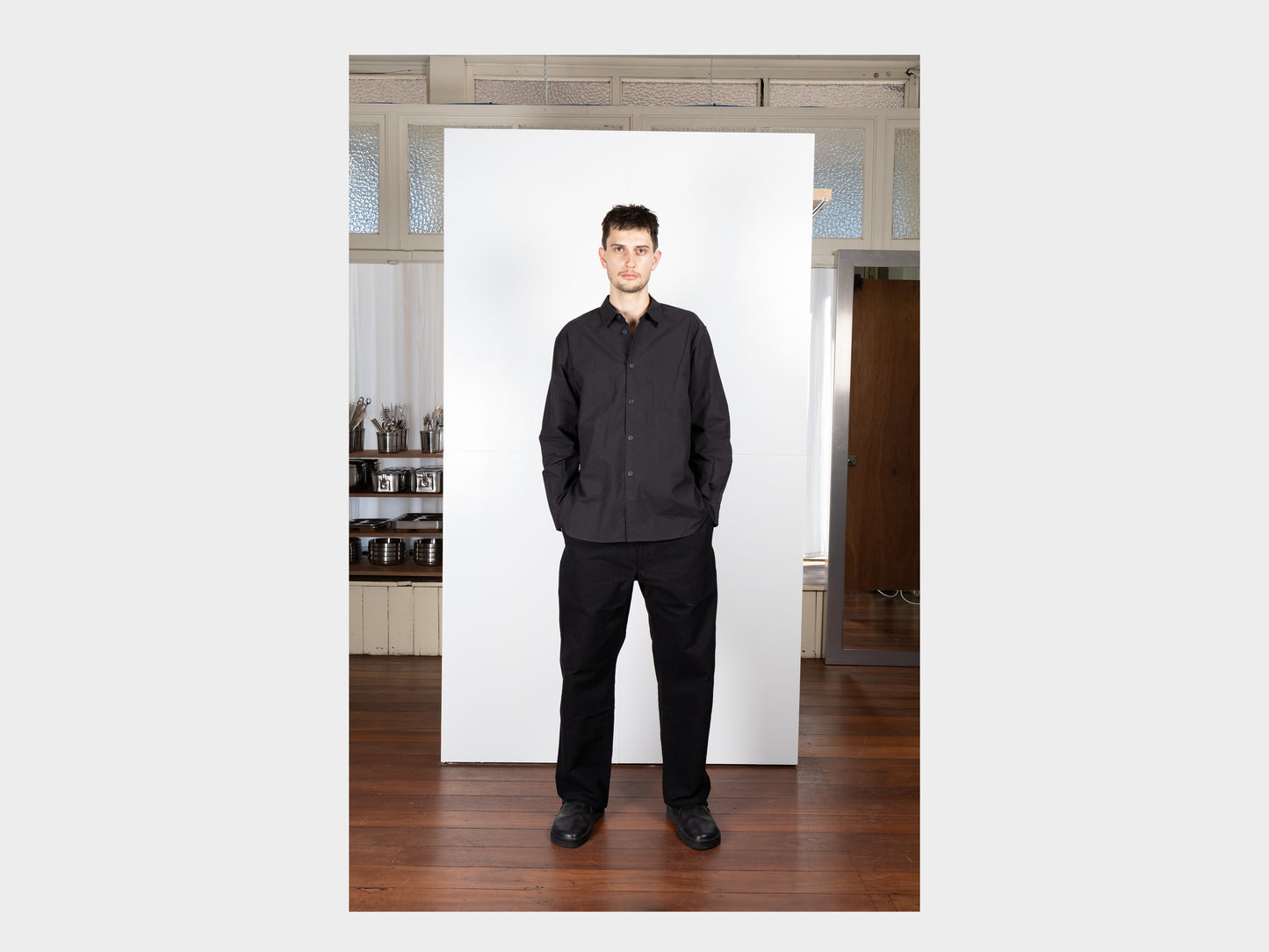 R0S8 "Weather Shirt" Black Weather